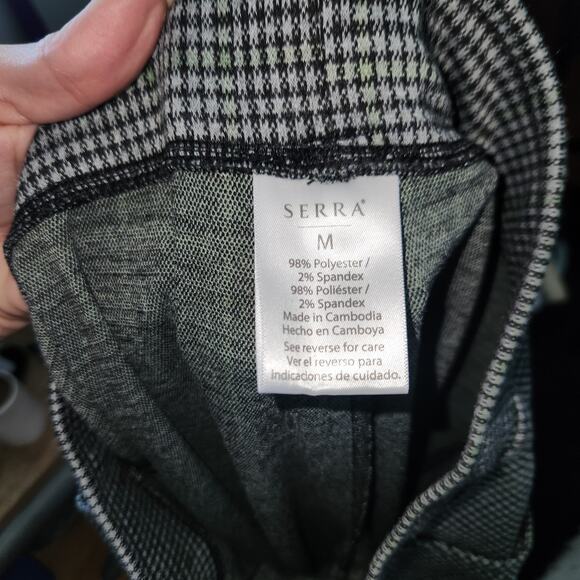 Nwot Serra Checkered Boot Cut Pants Jegging Elastic Stretchy Sz M - Picture 6 of 6